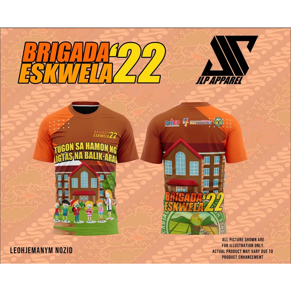 BRIGADA ESKWELA FULLY SUBLIMATED TSHIRTS 3D T-Shirt Summer Short Sleeve ...