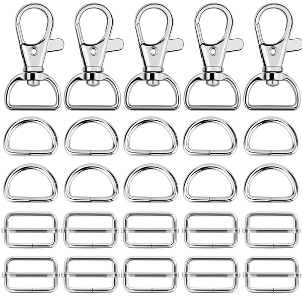  Key Chain Hooks, Metal Keychain Bulk Swivel Snap Hooks