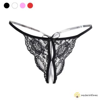 Women Sexy Invisible Underwear Lace C-string Thong Panties G