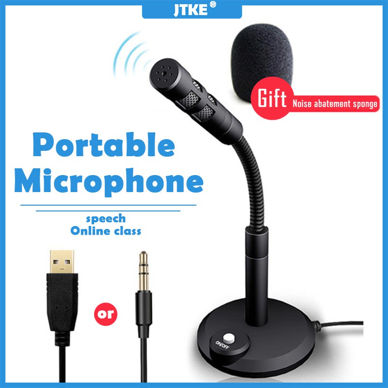 Microfono Per Pc Microfono A Collo Flessibile Con Jack 3,5 Mm - Per PC, Laptop, Skype, Yahoo, MSN Microfono Archetto Wireless - 4