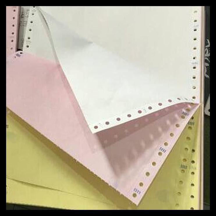 Free! Continuous Form Ncr Paper 3 Kwarto / A4 Size Ncr Color Shopee