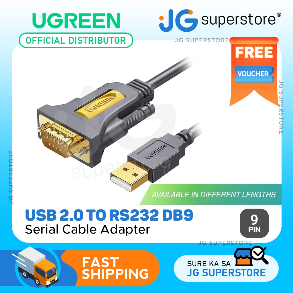 UGreen Grey USB To RS232 DB9 Serial Cable, Model Name/Number