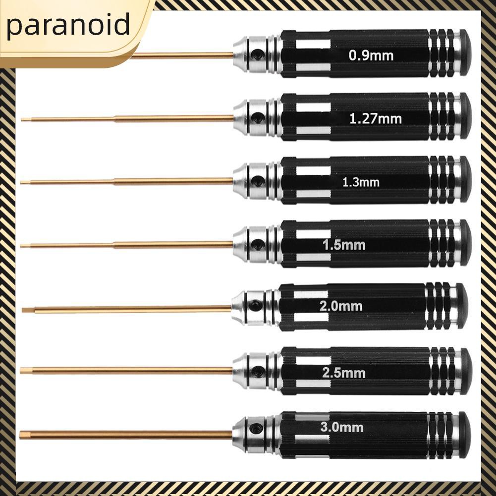 PAPA White Steel Titanium Plating Hex Screwdriver Tool Set for RC ...