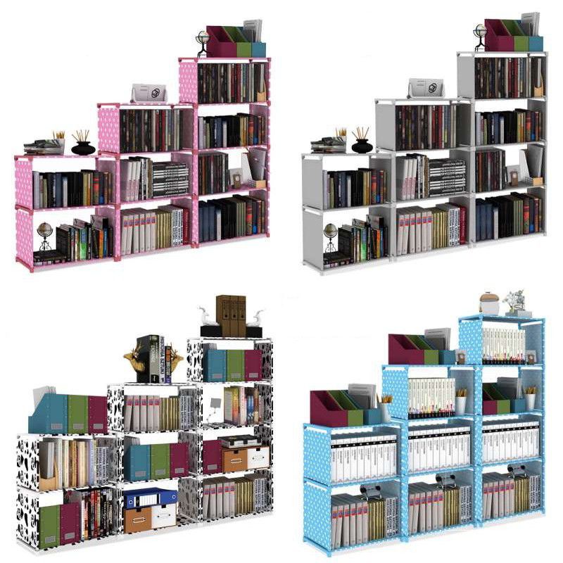 DIY 3 row multi function bookshelf Storage rack | Shopee Philippines