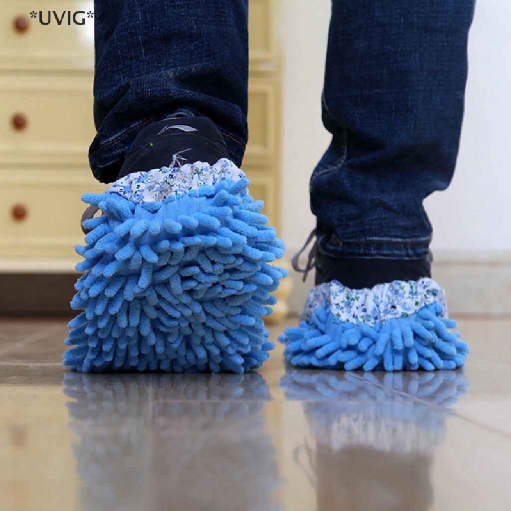 UVIG 1pc Dust Cleaner Grazing Slippers House Bathroom Floor Cleaning ...