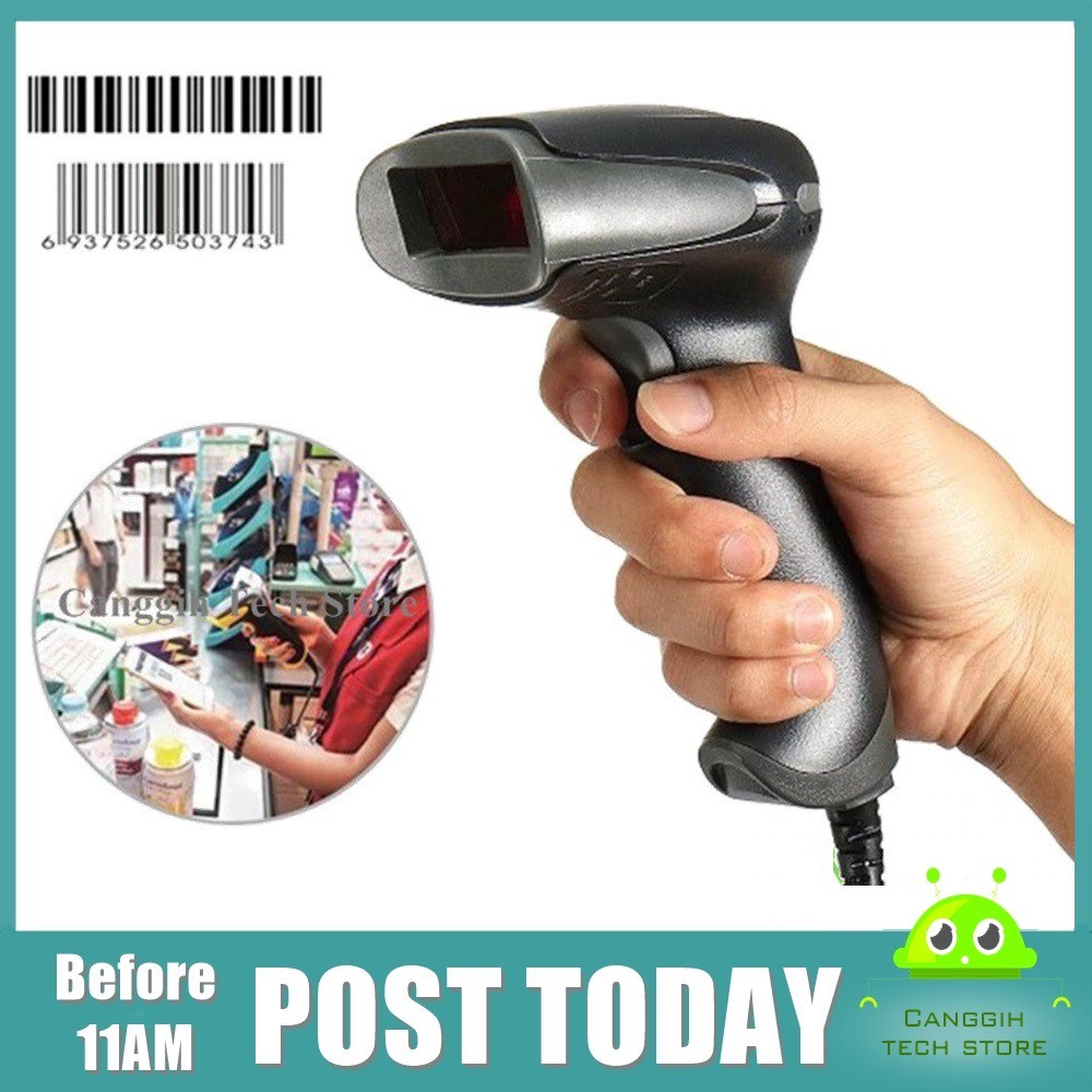 NETUM Barcode Scanner USB Plug and Use Laser Scan Support PC OTG Phone ...