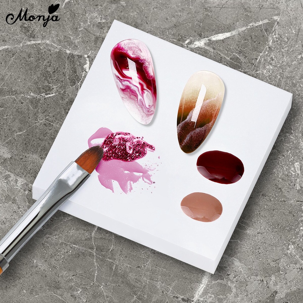 Harz Nageldesign-Palette Mit Goldrand - Für Gel & Acryl