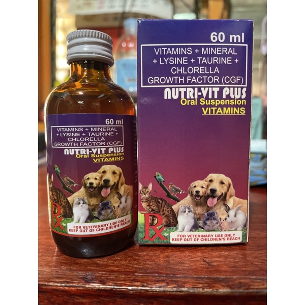Nutri Vit Plus Multivitamins & Minerals for Dog Cats Hamster Rabbit