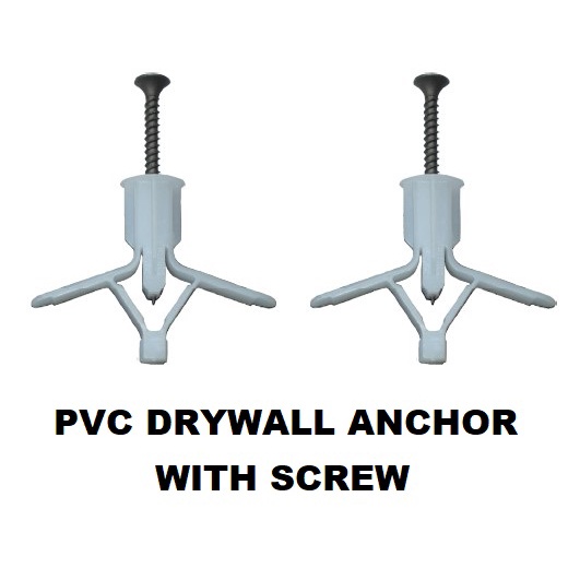 50 SET DRYWALL ANCHOR KIT WALL ANCHOR WITH SCREW Shopee Philippines