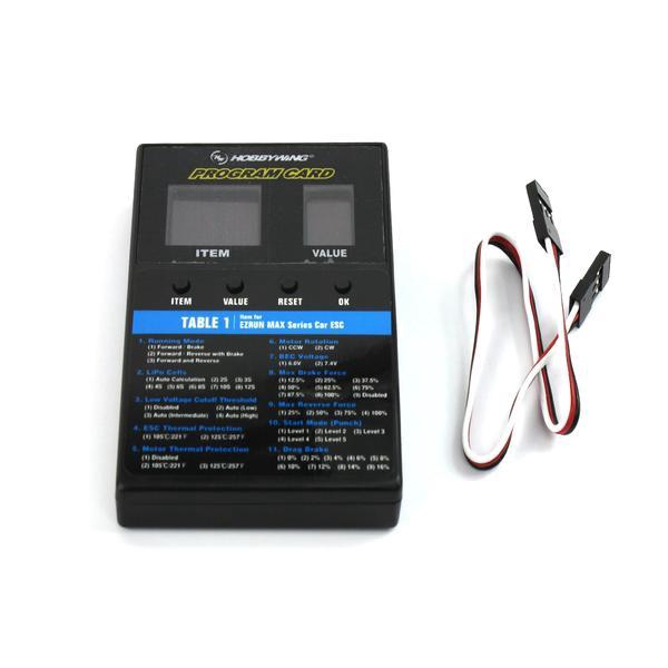 HOBBYWING 3 in 1 LED ESC Program Card Box for XERUN EZRUN MAX Series ...