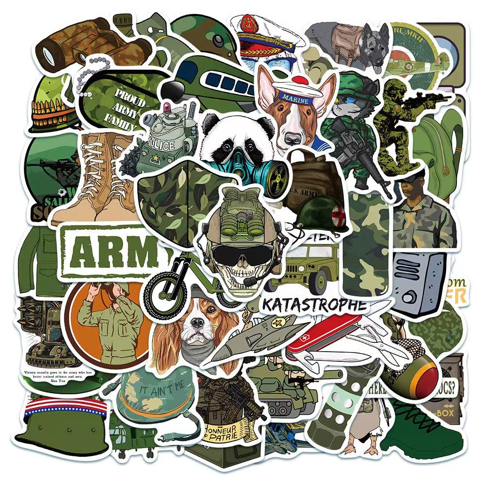 xs452-50 pcs airplane tank parachuting soldier military camouflage ...