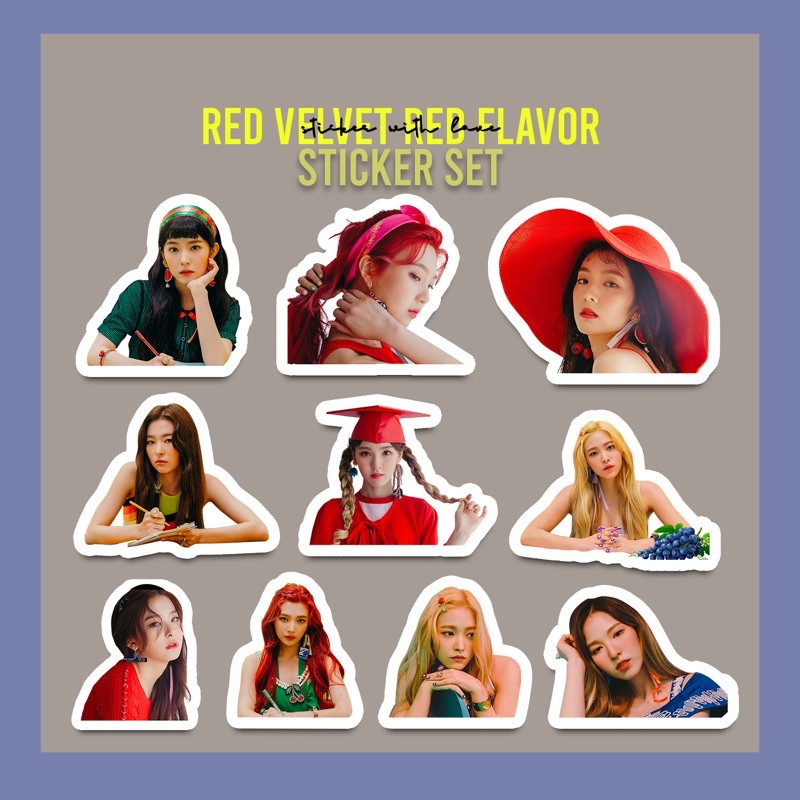 Red Velvet Red Flavor Sticker Set | Shopee Philippines
