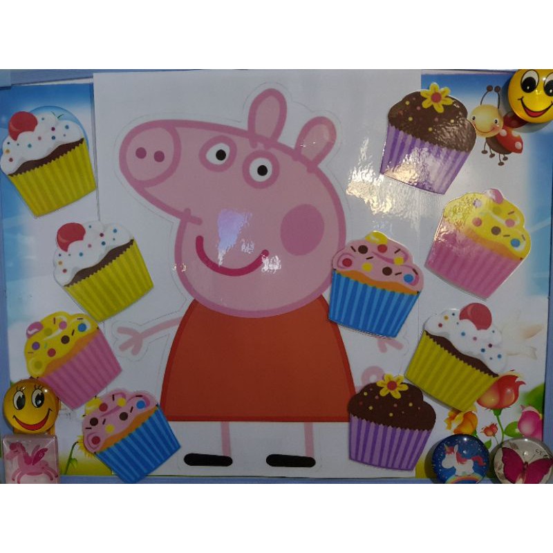 ESL Reward - 9 cupcake for Peppa reward for ESL teachers (MAGNETIC OR ...