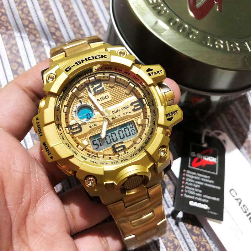 G shock shop stainless steel gold