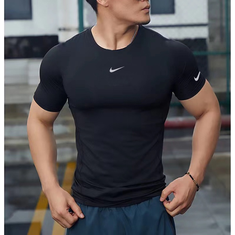 Workout Ready Compression T-Shirt in night black