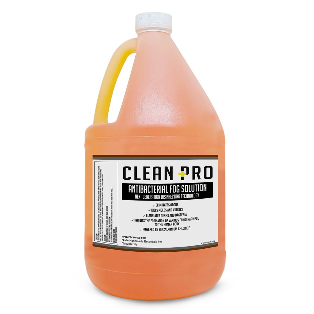 Clean Pro Antibacterial Fog Solution Citrus Scent 1 Gallon | Shopee ...