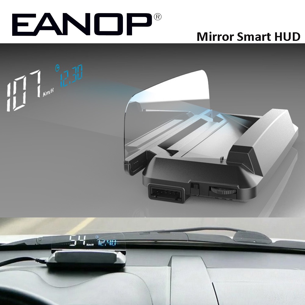 Mirror Hud Head Up Display Clear Font Auto Hud Obd2 Car Speed