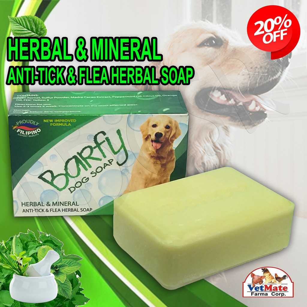 Vetmate Barfy Herbal and Mineral Anti Tick and Flea Dog Soap | Shopee ...