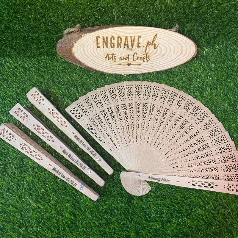 Engraved fans deals