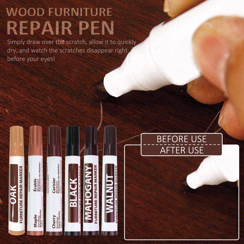 Furniture Touch Up Kit Markers Filler Sticks Wood Scratches Restore Kit