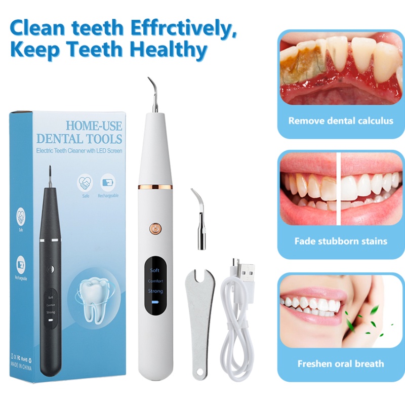 Electric Ultrasonic Irrigator Dental Scaler Calculus Oral Tartar ...