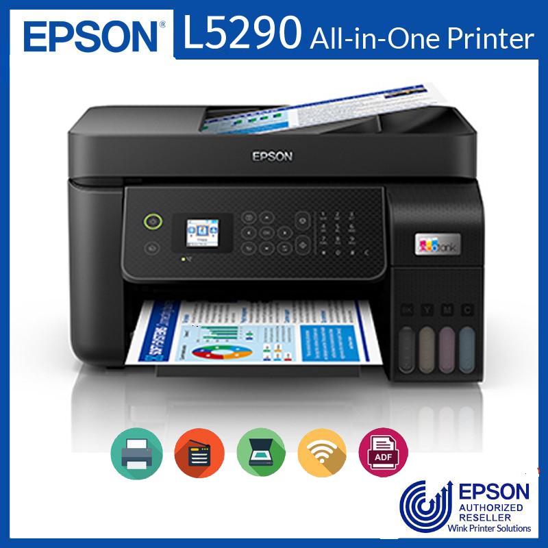 Epson L5290 Printer Scanner Copier or Xerox 3 in 1 Printer with Wifi ...