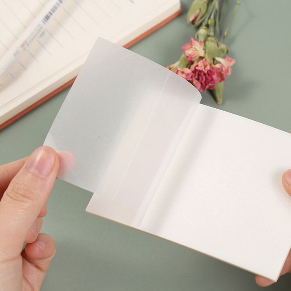 Transparent Sticky Notes with Scrapes Stickers Paper Clear sticky Notes ...