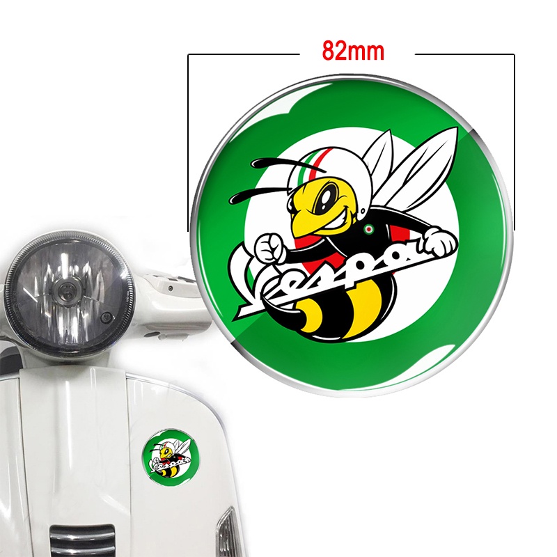Motorcycle Head Badge Emblem Sticker – Vespa GTS GTV LX LXV 125-300 With P Logo