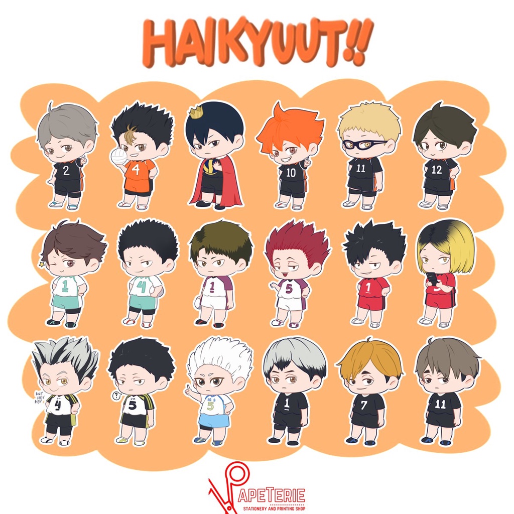 Haikyuu Fanart Vinyl Sticker (Waterproof) | Shopee Philippines