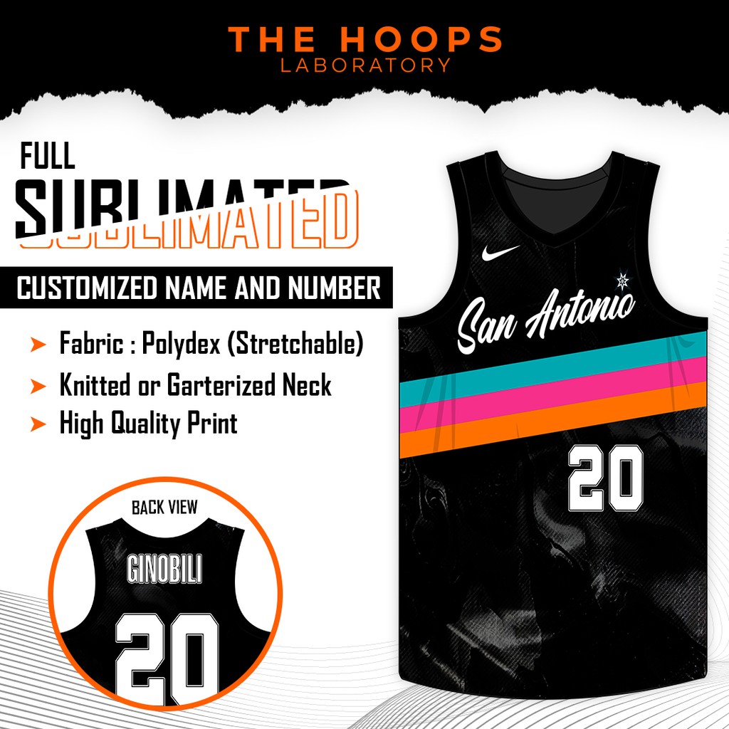 NBA SAN ANTONIO SPURS INSPIRED JERSEY SUBLIMATION