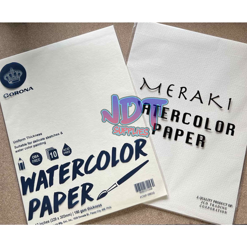 Corona Watercolor Paper 9x12 190gsm 10sheets PACK - The Oil Paint Store