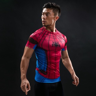 Superhero Spiderman Compression Shirts Men Sport Long Sleeve T-shirt  Sportswear Rashgard Jersey Gym Fitness T Shirt Men T Shirt - T-shirts -  AliExpress