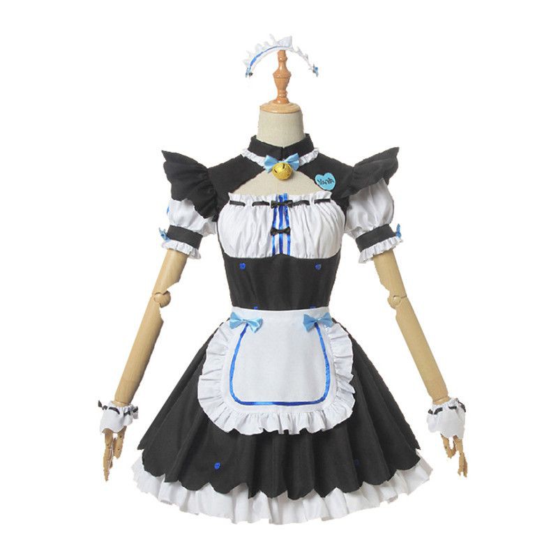 Nekopara Chocola Vanilla Cat Maid Dress Servant Character Cosplay ...