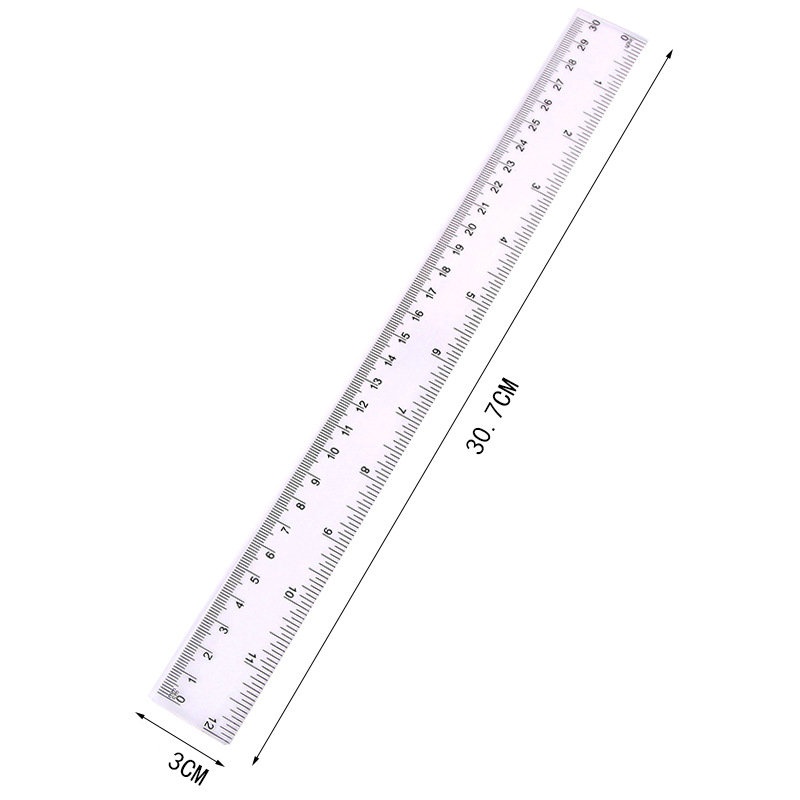 3pcs Flexible Rulers for School 12/8/6 inch Bendable Ruler Soft