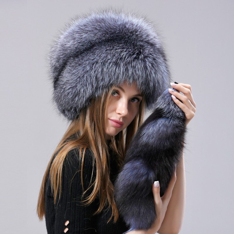 Russian fur hat clearance with tail