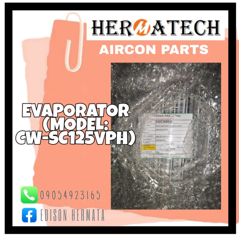 EVAPORATOR MODEL CWSC125VPH Shopee Philippines