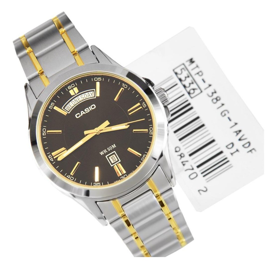 Casio MTP 1381G 1AVDF Analog Silver Stainless Steel Strap Watch For Men