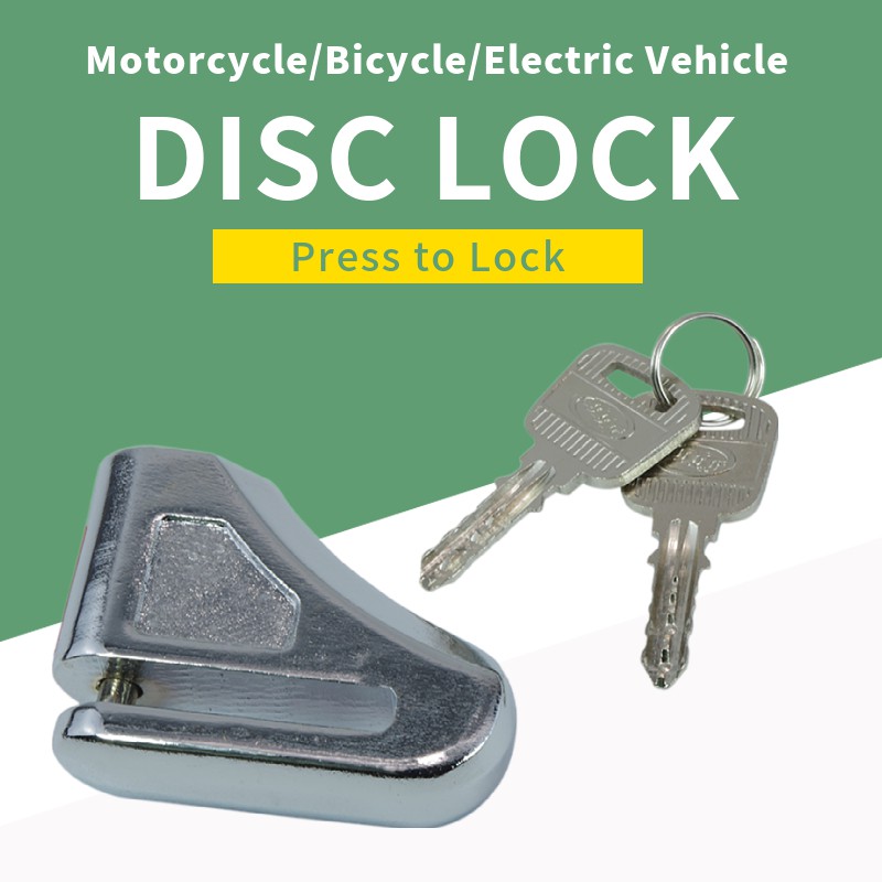 Motorcycles Disc Brake Lock With 2 Keys Anti Theft Heavy Duty Security