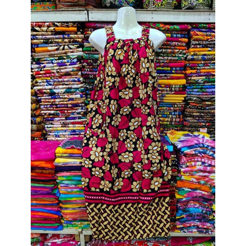 Batik house dress sale