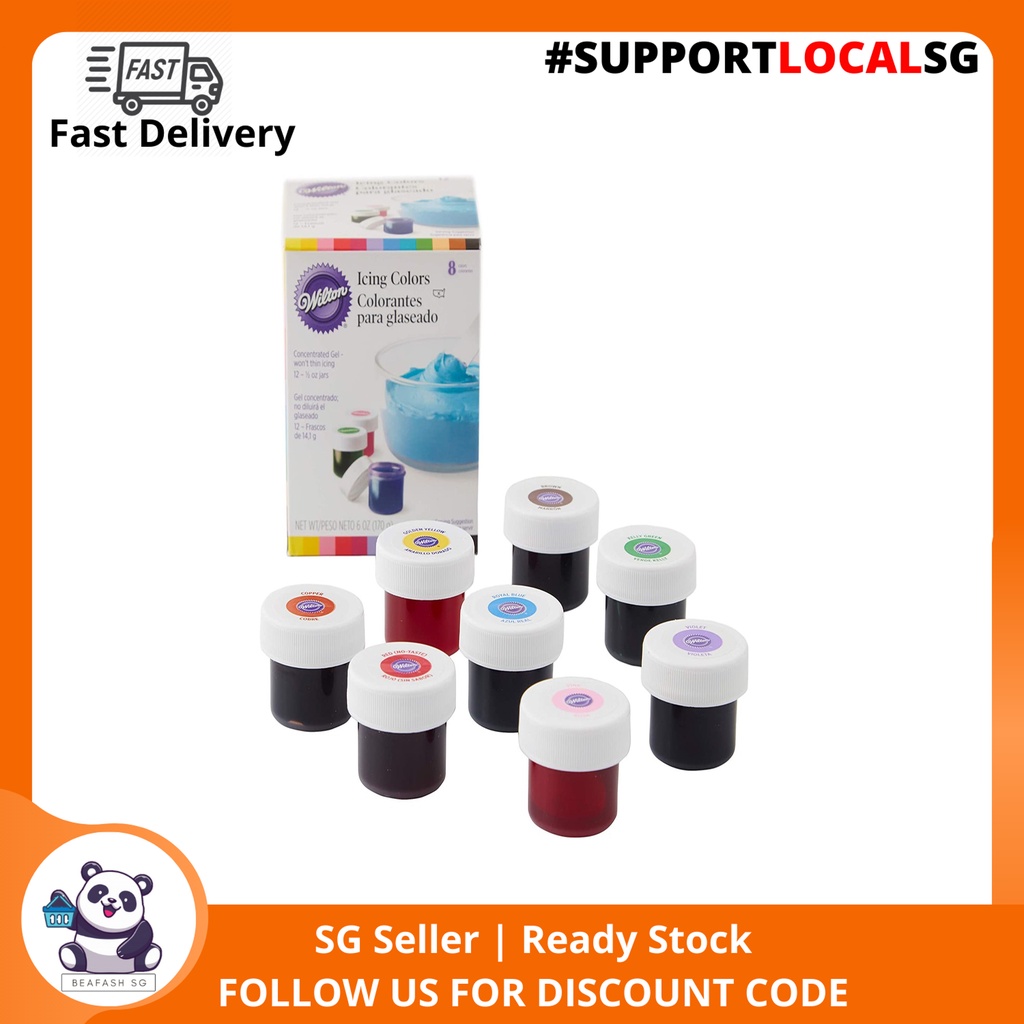 Wilton Icing Colors, 8Count GelBased Food Color Shopee Philippines