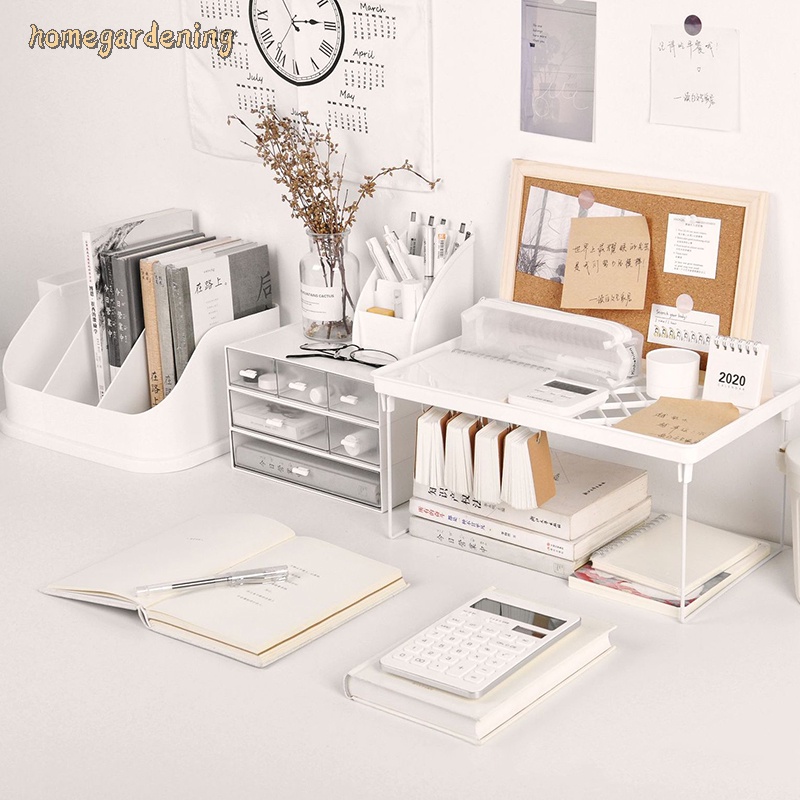 Simple Folding Storage Rack Learning Desk Surface Barrier Elevated Rack ...
