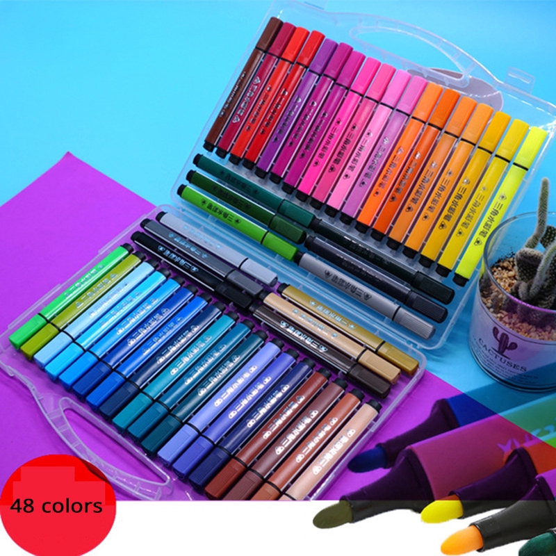 12-48 Colors Maker Set Graffiti watercolor pens Paint markers Bullet ...