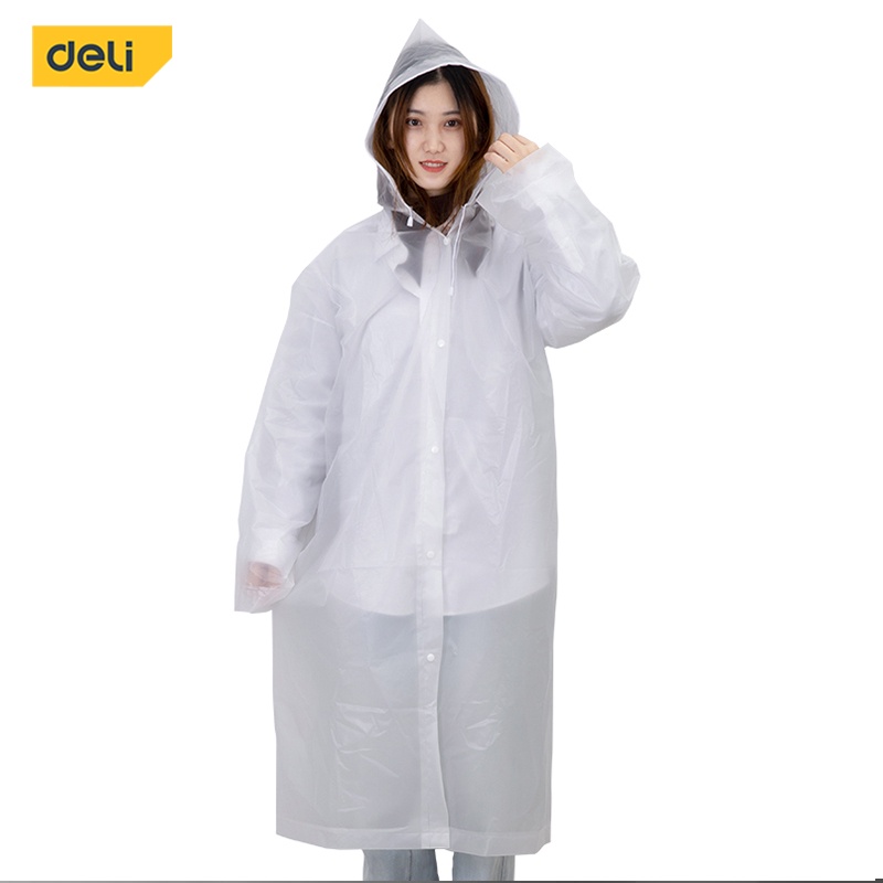 Deli Unisex Raincoat Thick Motorcycle Bicycle Rain Coat Suit Waterproof ...