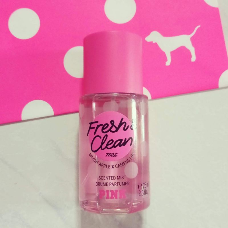 Victoria's secret pink fresh and 2024 clean fragrance travel size body mist