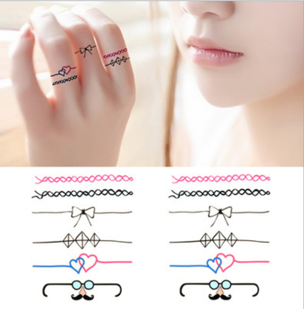 Ring Line Tattoo Stickers Waterproof Men and Women | Shopee Philippines