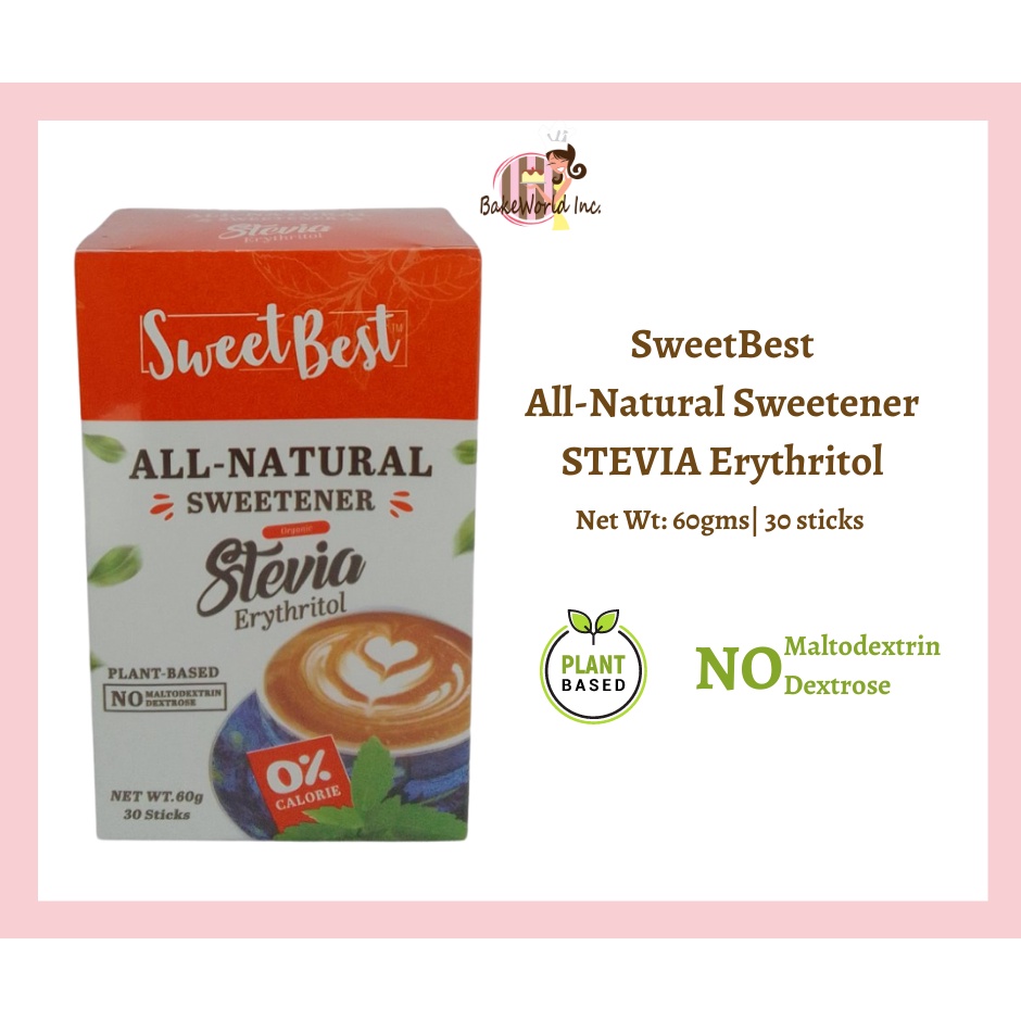 Sweet Best Stevia Erythritol 60gx30sticks Shopee Philippines