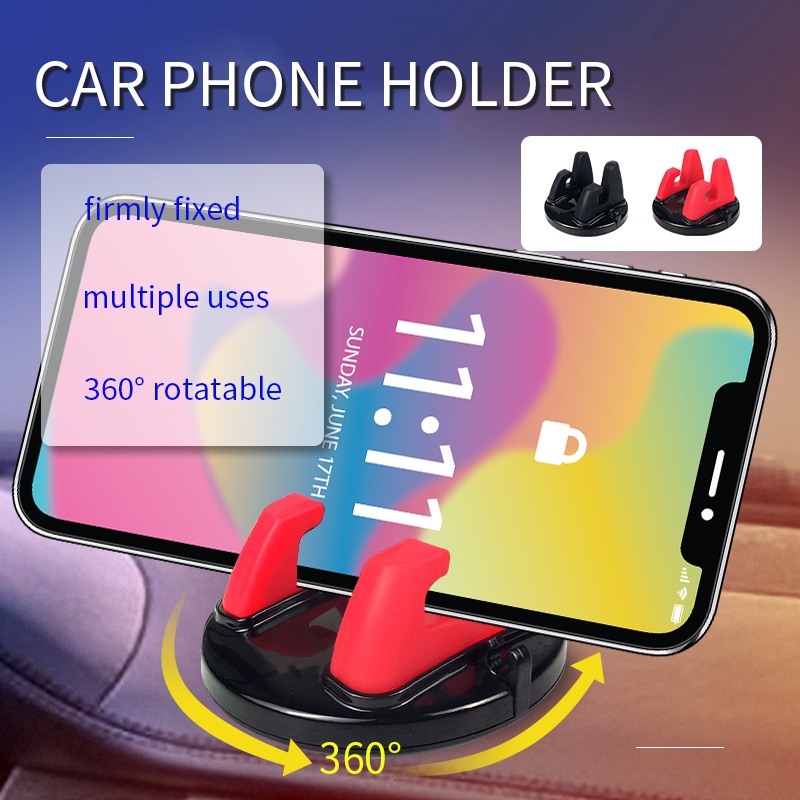 Pinph 360 Degree Car Phone GPS Holder Desk Dashboard Sticking Mobile