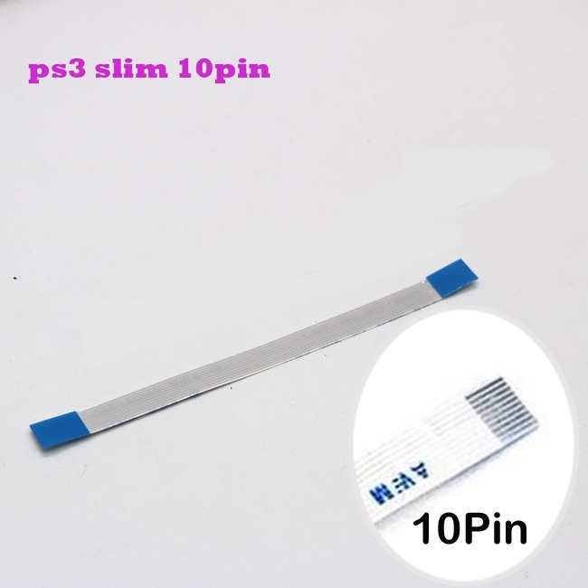 Playstation 3 / PS3 slim Power on off switch reset ribbon cable 10 pin