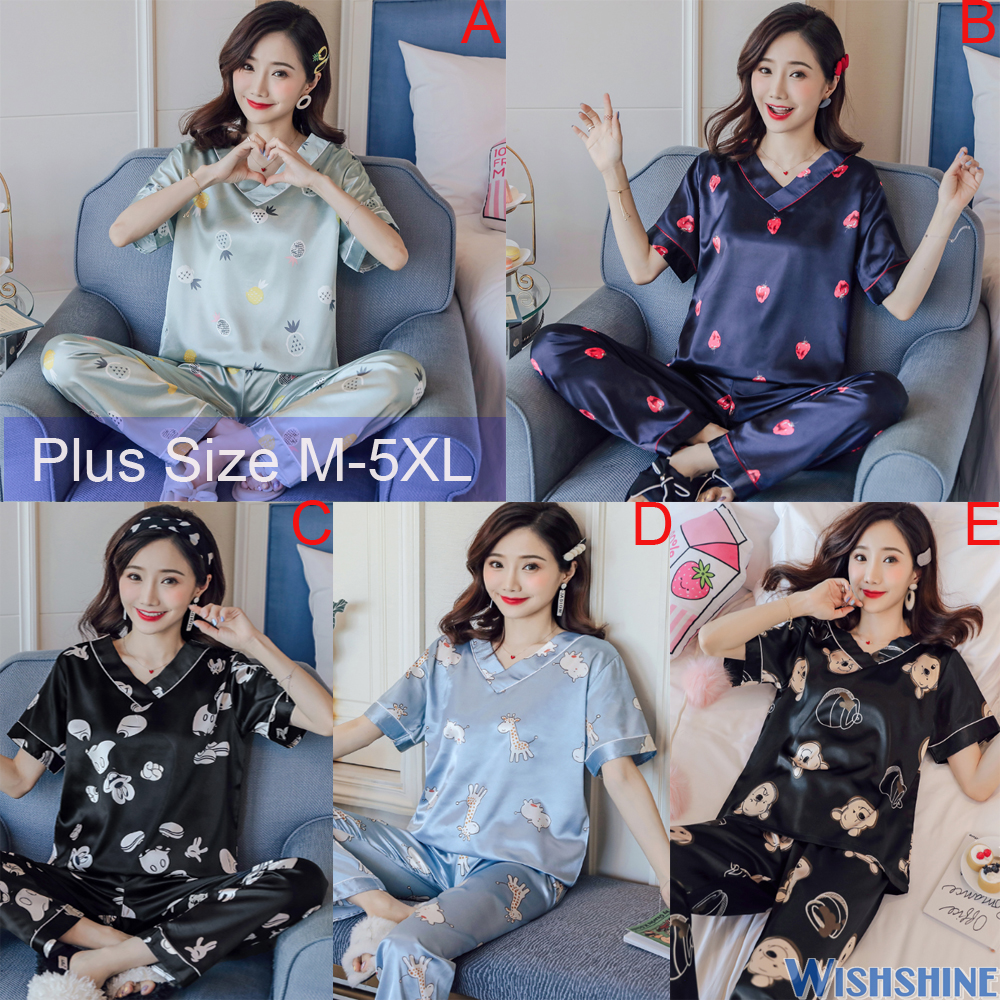 Satin best sale pyjamas shopee