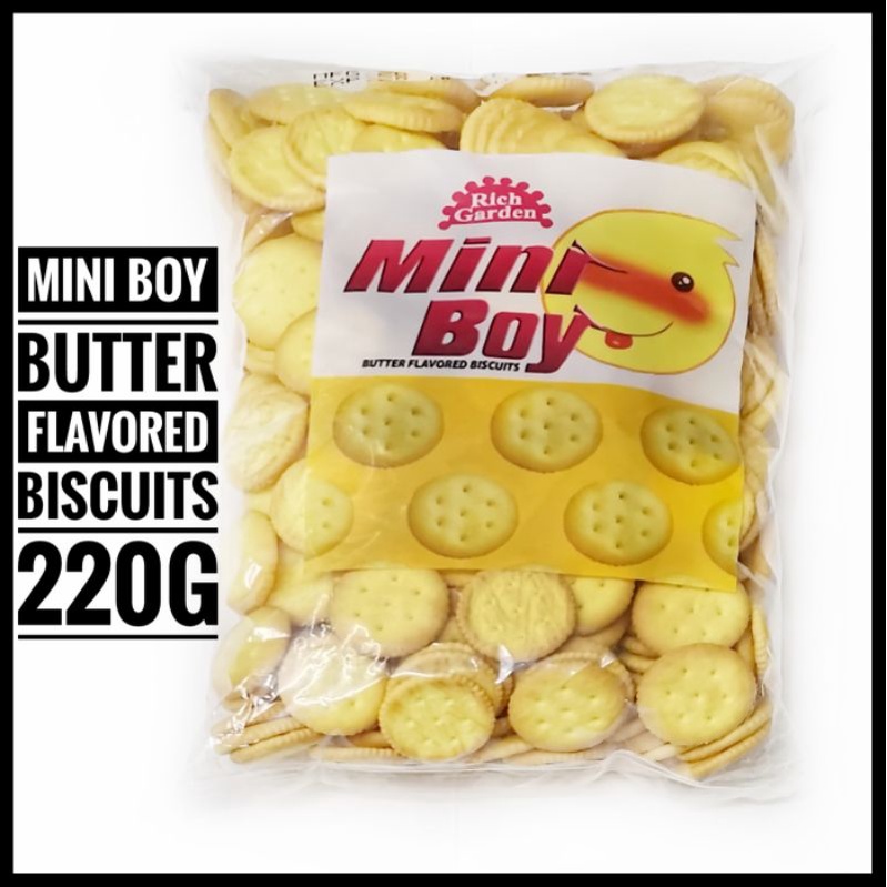Mini Boy Butter Flavored Biscuits 220g | Shopee Philippines